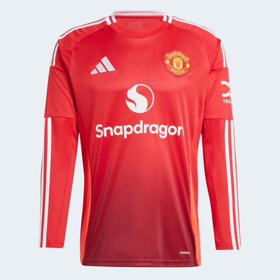 adidas Manchester United 24/25 Long Sleeve Home Jersey RED/WHITE