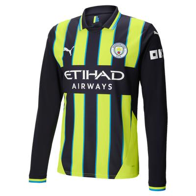 Puma Manchester City Away LS Jersey 24/25 New Navy/Yellow Glow