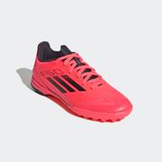 adidas F50 League Turf Soccer Boots Kids: TURBO/AURBLA/PLATINMET