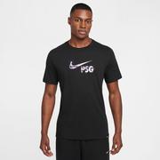 Nike Paris Saint-Germain Swoosh Tee: Black