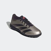adidas Predator League Turf Soccer Shoes Kids: Plat Metalic/Black/Turbo