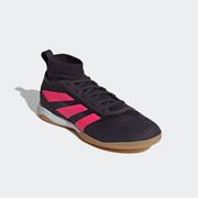 adidas Predator League Mid-Cut Indoor Soccer Shoes: Black/Turbo/White