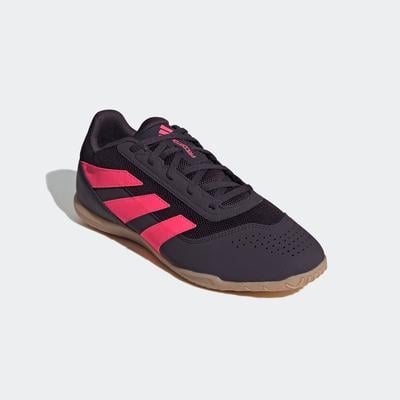 adidas Predator Club Indoor Sala Soccer Shoes BLACK/TURBO