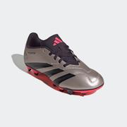 adidas Predator Club Flexible Ground Cleats Kids: Platinum Metallic/Aurbla/Turbo
