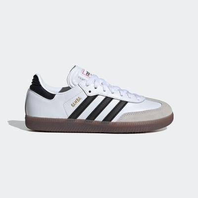 adidas Samba Indoor Soccer Shoes Youth WHITE/BLACK
