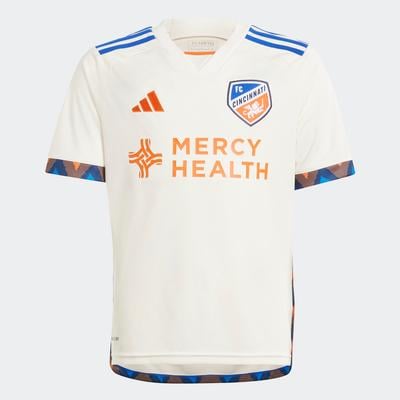 adidas FC Cincinnati Away Jersey 24/25 Youth WHITE