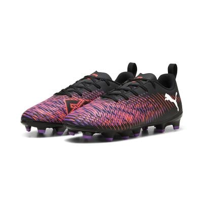 Puma Future 8 Play FG Youth Soccer Cleat Black/Glow Red