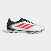 adidas Copa Pure 3 League FG Soccer Cleat: White/Lucid Red/Black