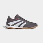 adidas Predator League Indoor Soccer Shoes: Grey/White/Lucid Red