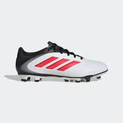 adidas Copa Pure 3 Club FG Soccer Cleat: White/Lucid Red/Black