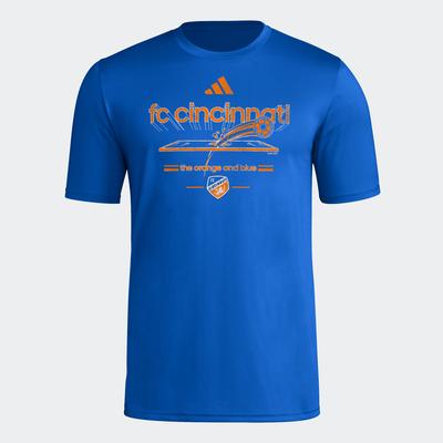 adidas FC Cincinatti Pregame Tee ROYAL