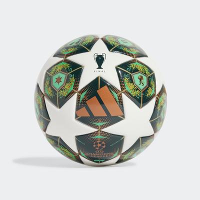 adidas UCL 24/25 Knockout Stages Mini Soccer Ball White/Green/Slime