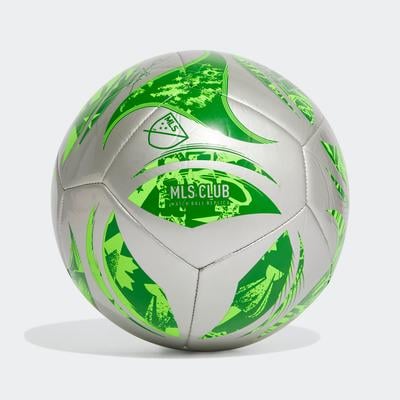 adidas MLS 25 Club Soccer Ball SILVER/GREEN