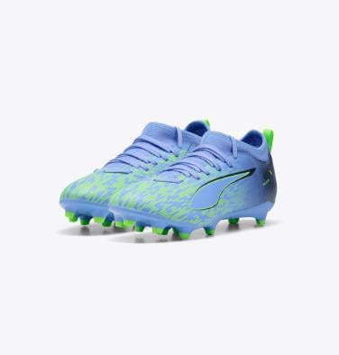 Puma Ultra 5 Match Chasing The Dream Pulisic FG Youth Elektro Purple/Green Glare