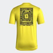 adidas Columbus Crew SS Pregame Tee: Yellow