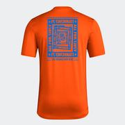 adidas FC Cincinnati Pregame Tee: Orange