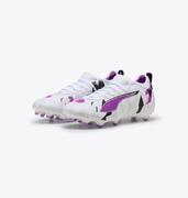 Puma Ultra 5 Match Forever FG Youth: White/Magenta/Grey