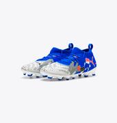 Puma Future 8 Match Forever FG Youth: White/Blue/Grey/Red