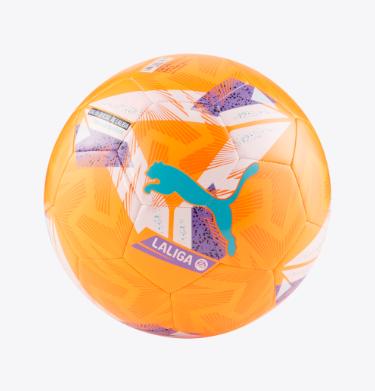 Puma Orbita La Liga 1 MS Soccer Ball Fluo Orange/Multi