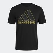adidas Mexico De Oro Tee: Black/Gold