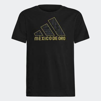 adidas Mexico De Oro Tee Youth BLACK/GOLD