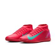 Nike Mercurial Superfly 10 Club IC High-Top Soccer Shoes: Ember Glow/Aurora Green
