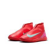 Nike Mercurial Superfly 10 Academy IC Youth Indoor Soccer Shoes: Ember Glow/Aurora Green