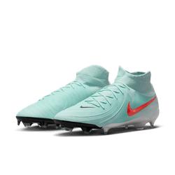 Nike Phantom Luna 2 Pro FG High-Top Soccer Cleats Mint/Atomic Red