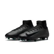 Nike Mercurial Superfly 10 Pro FG High-Top Soccer Cleats: Black/Deep Jungle