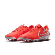 Nike Tiempo Legend 10 Academy FG Low-Top Soccer Cleats: Hot Lava/White