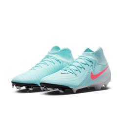 Nike Phantom Luna 2 Academy MG High-Top Soccer Cleats Mint/Atomic Red