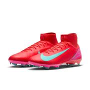 Nike Mercurial Superfly 10 Pro FG High-Top Soccer Cleats: Ember Glow/Aurora Green
