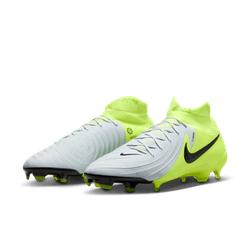 Nike Phantom Luna 2 Pro FG High-Top Soccer Cleats Met Silver/Black/Volt