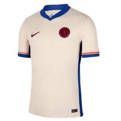 Chelsea FC 2024/25 Stadium Away Men's Nike Dri-FIT Soccer Replica Jersey Guava Ice/Orange/Blue