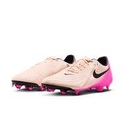 Nike Phantom GX 2 Academy MG Low-Top Soccer Cleats: Crimson Tint/Blackpink Blast