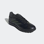 adidas Copa Pure 3 League Turf Soccer Shoe: Black/Grey/Lemon