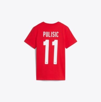 Puma AC Milan Pulisic Tee Youth RED