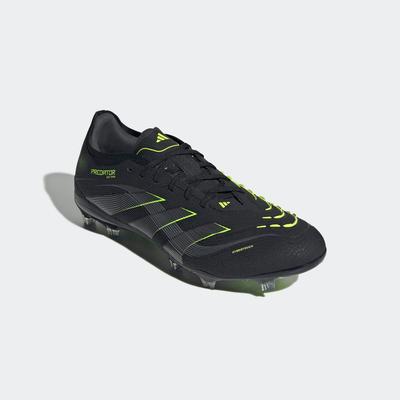 adidas Predator Pro FG Soccer Cleats Black/Iron/Lemon