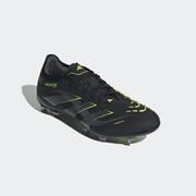 adidas Predator Pro FG Soccer Cleats: Black/Iron/Lemon