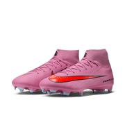 Nike Mercurial Superfly 10 Academy FG Soccer Cleats: Magic Flamingo/Black/Total Crimson