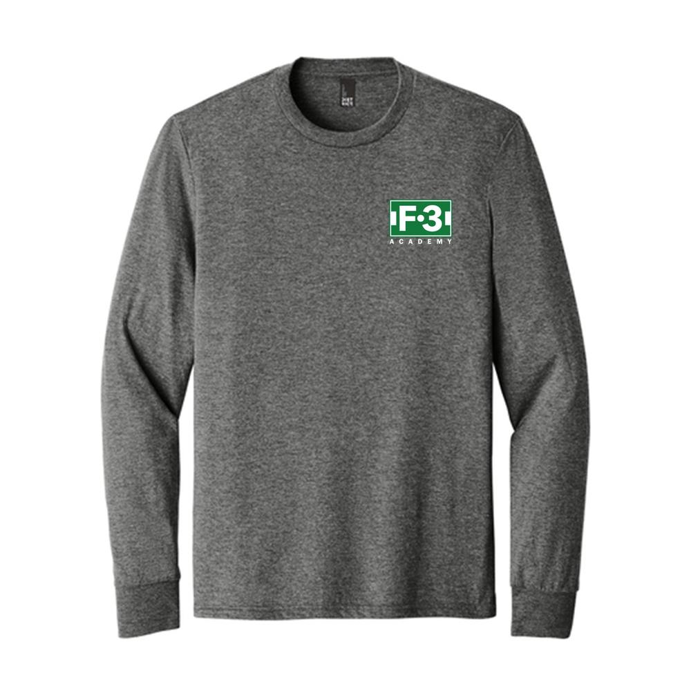 F3 Perfect Tri L/S Tee Grey Frost