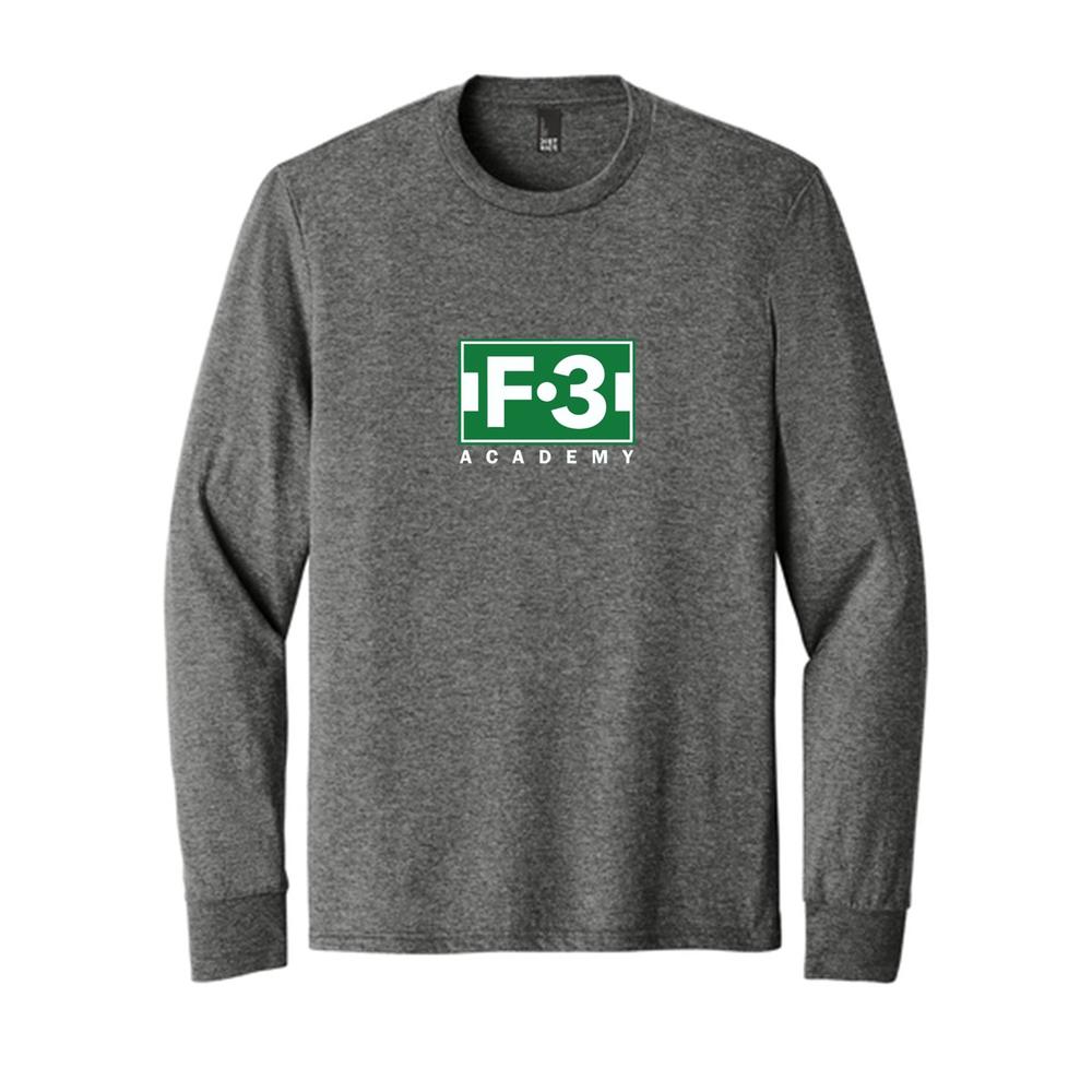 F3 Perfect Tri L/S Tee Grey Frost