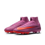 Nike Mercurial Superfly 10 Pro Firm-Ground High-Top Soccer Cleats: Magic Flamingo/Crimson