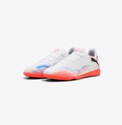 Puma Future 8 Play IT Indoor Soccer Shoe: White/Black/Glowing Red