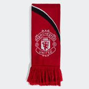 adidas Manchester United Scarf: Red/Black/White