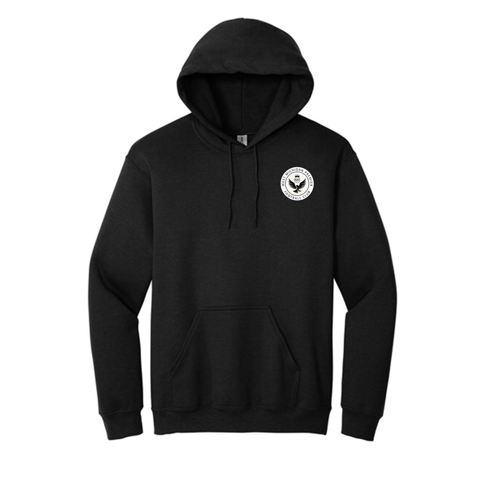 Western Michigan Heavy Blend Hoodie Black