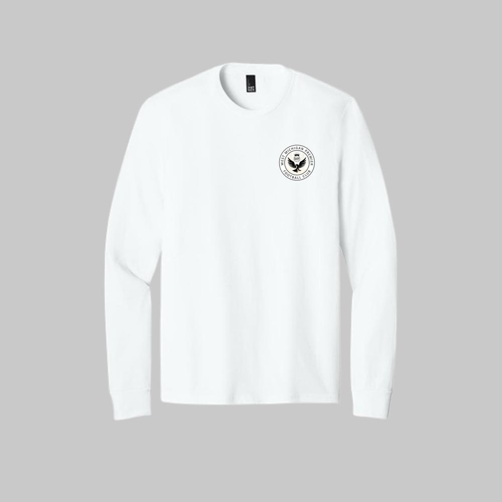 Western Michigan Perfect Tri L/S Tee White
