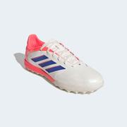 adidas Copa Pure III League Turf Soccer Shoes: Off White/Lucid Blue/Coral