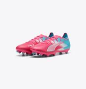 Puma Ultra 6 Match FG Soccer Cleats: Blue Hero/Sunset Pink