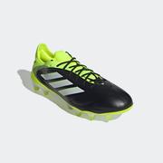 adidas Copa Pure III Elite FG Soccer Cleats: Black/White/Lemon